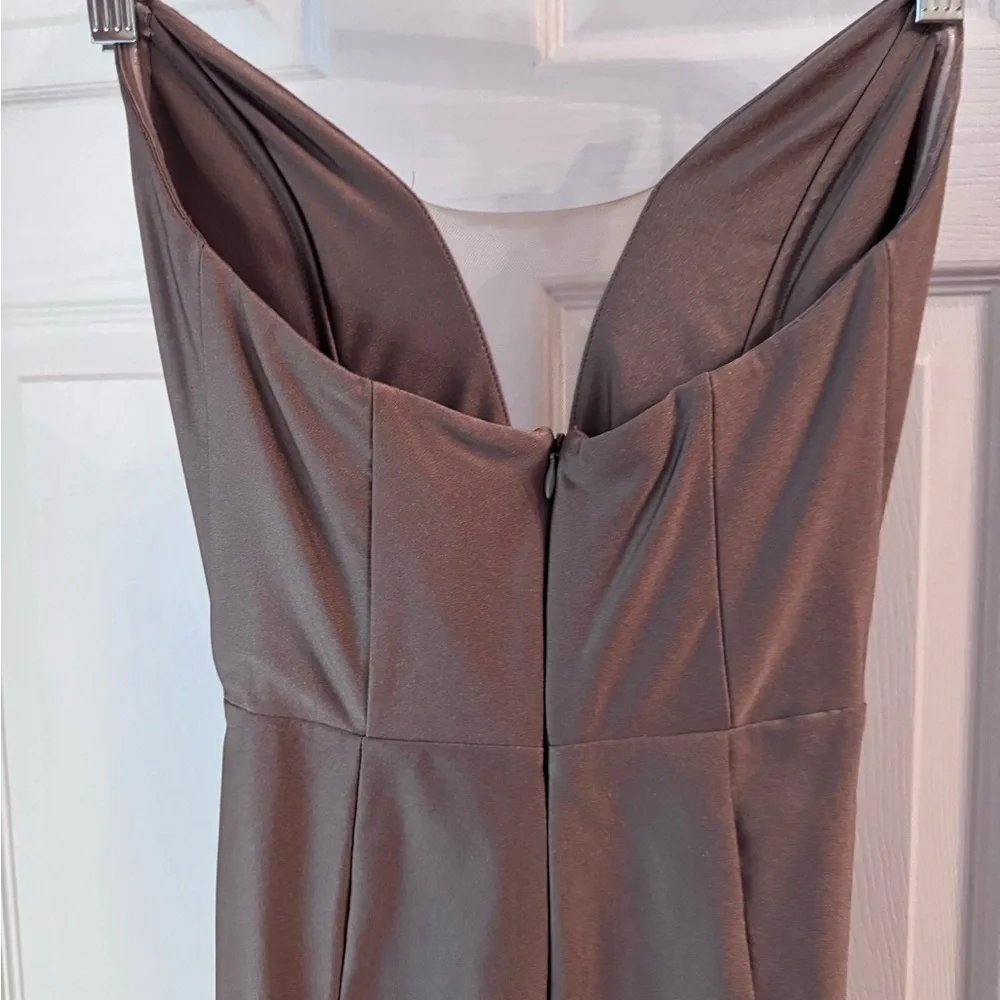 Jake Gown Michael Costello for Revolve Taupe XS - Picture 6 of 7